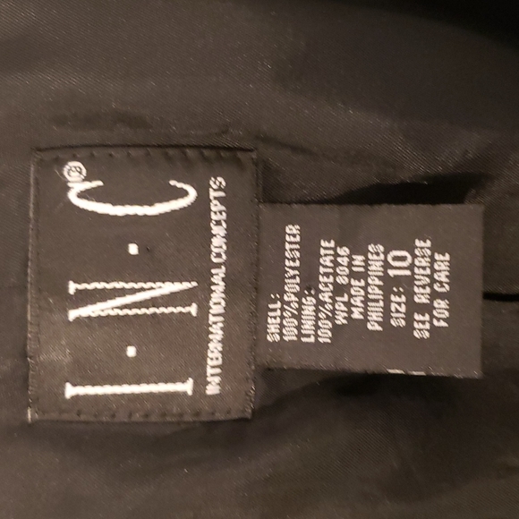 I.N.C Women Black Blazer Size 10  Business look - Picture 6 of 13